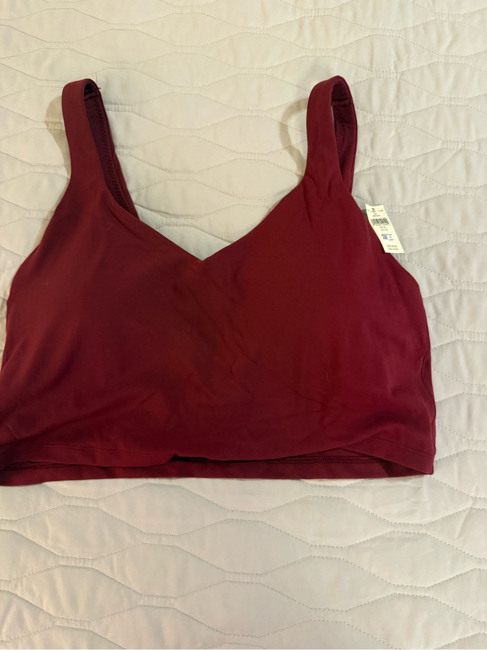 Offline by aerie Seamless V-Neck Bralette — Burgundy NWT XL